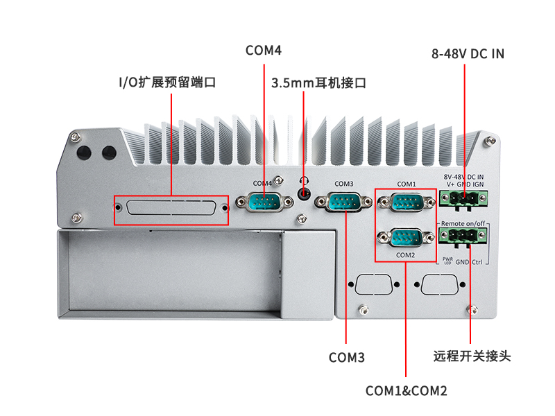 合肥酷睿12代工控机-嵌入式无风扇工业主机|DTB-3180-Q670E