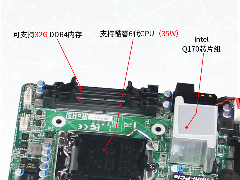 福建东田工控主机|嵌入式6串口6USB工业电脑|DTB-3042-Q170